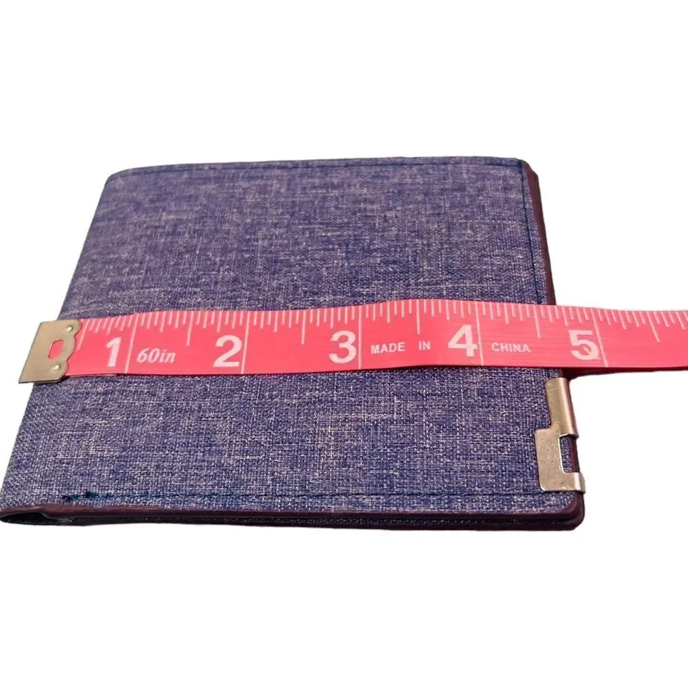 Denim Blue Bifold Wallet